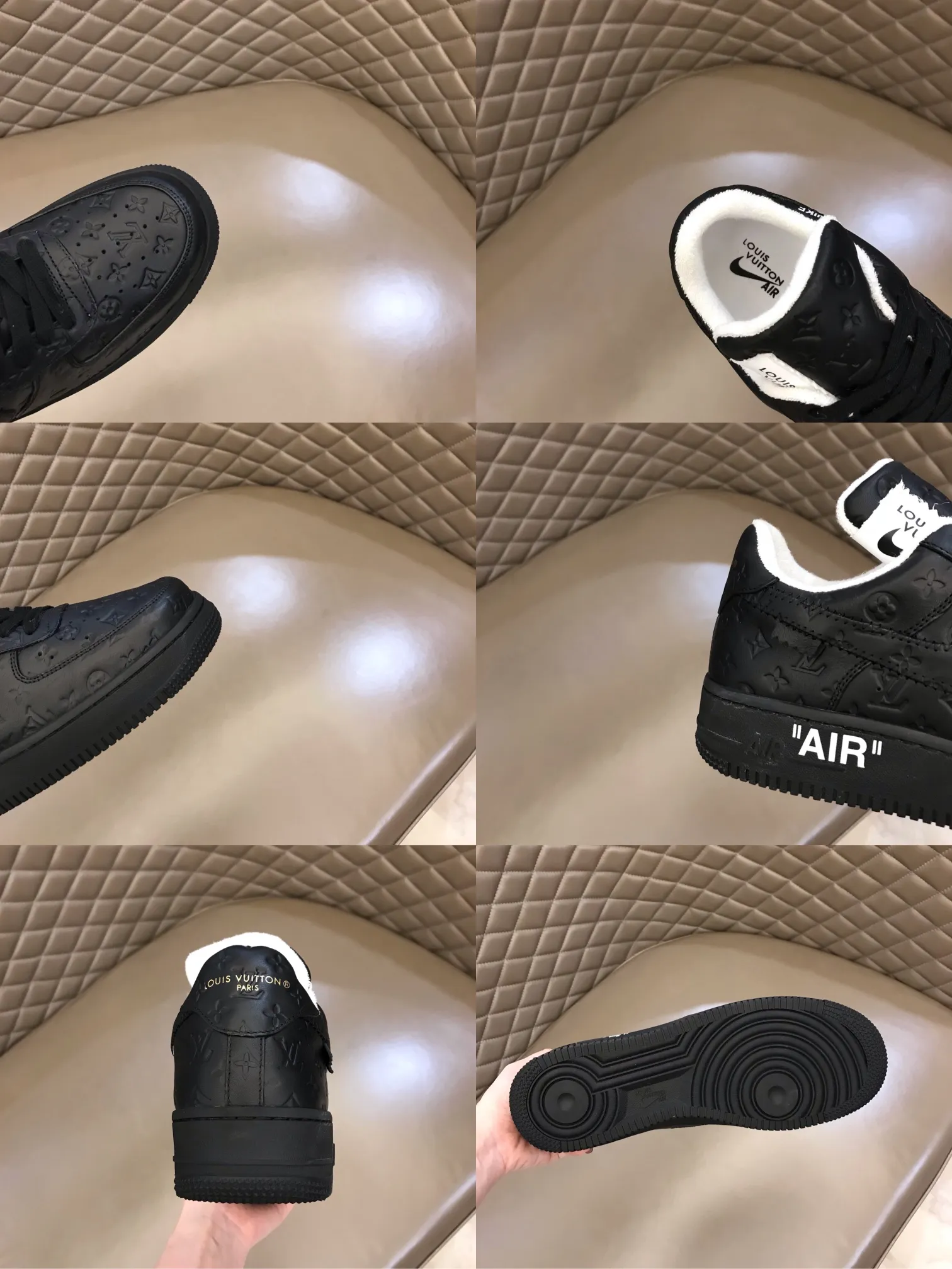 Men's shoes 💰p440 "*OUIS *UITTO*" x OFF-WHITE x Nike tripartite collaboration! Trendy and cool men's casual sports shoes with unrivaled color matching. The design idea basically continues the style of THE TEN. The Swoosh line and tongue label have a very familiar visual effect and are both fashionable and trendy! A must-have for fashionistas! The effect on your feet is absolutely stunning! (The original drawer packaging accessories are complete) Code number 38-45